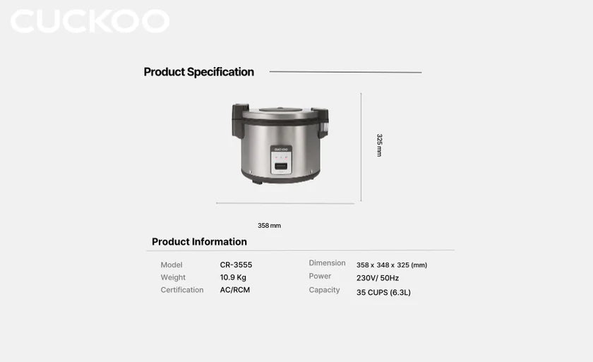 CUCKOO 35-Cup Commercial Rice Cooker (1)