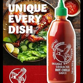 Uni Eagle Sriracha Hot Chilli Sauce 815g (12)