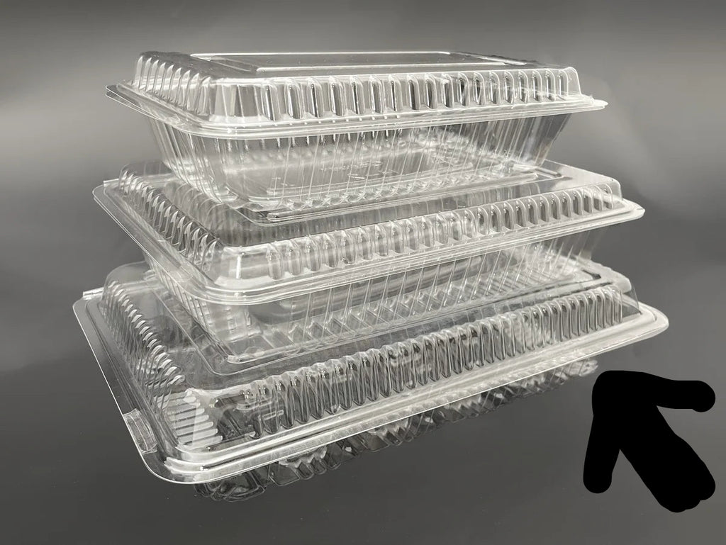 PCCXL – Plastic Clear Container hinged X-L arge 100pcs (16)