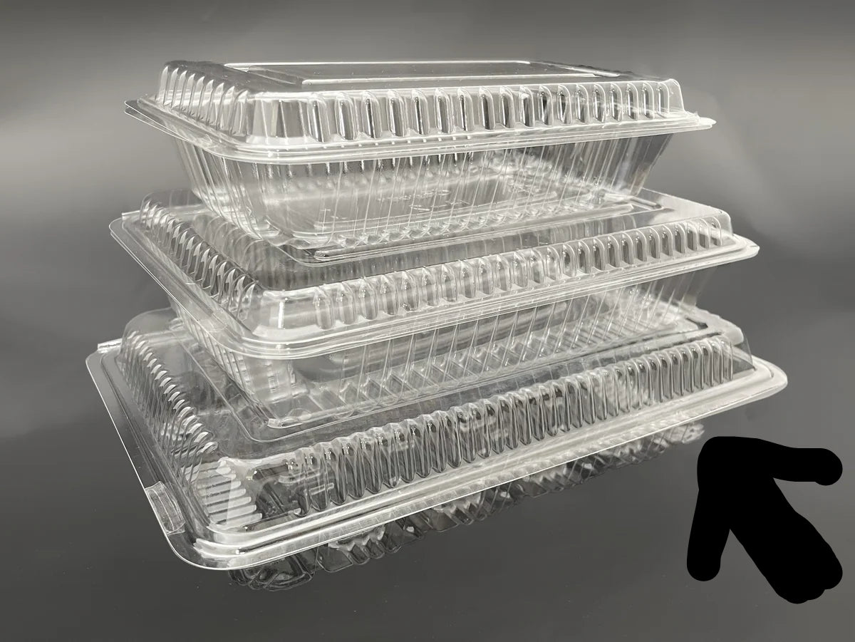 PCCXL – Plastic Clear Container hinged X-L arge 100pcs (16)